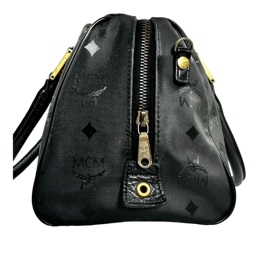 FINAL $DROP⬇️ 🖤Vintage MCM PVC Visetos Boston Bag - Picture 5 of 15